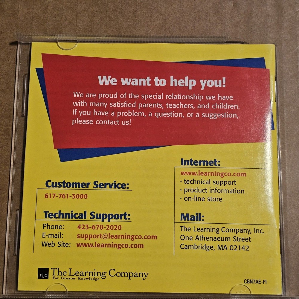 Operation Neptune Educational PC CD-ROM Bonus Disc The Learning Company