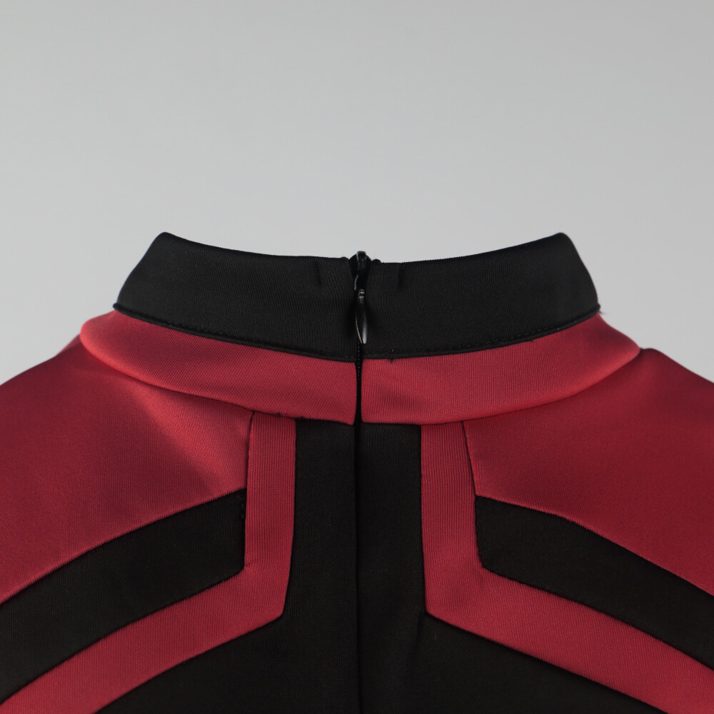 Admiral JL Picard Shirts Cosplay Male Startfleet Red Gold Blue Men Top Uniform