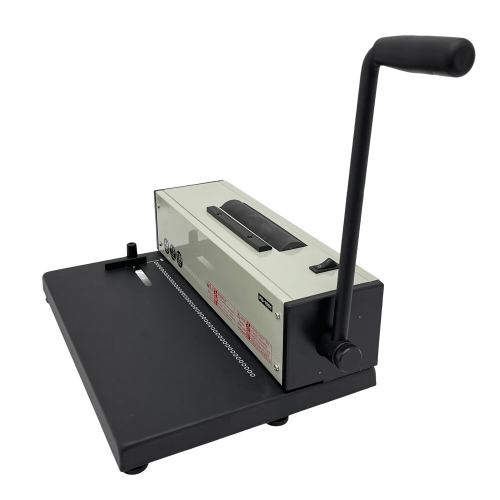 110V Desk Calendar Notebook Maker Plastic Spiral Coil Binding Machine Binder