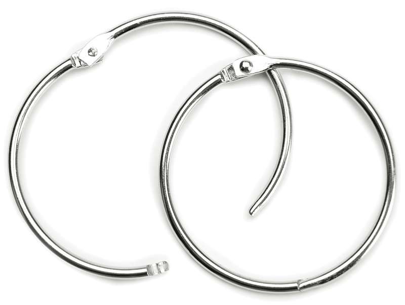 Book Ring 3" 1/Pkg Silver