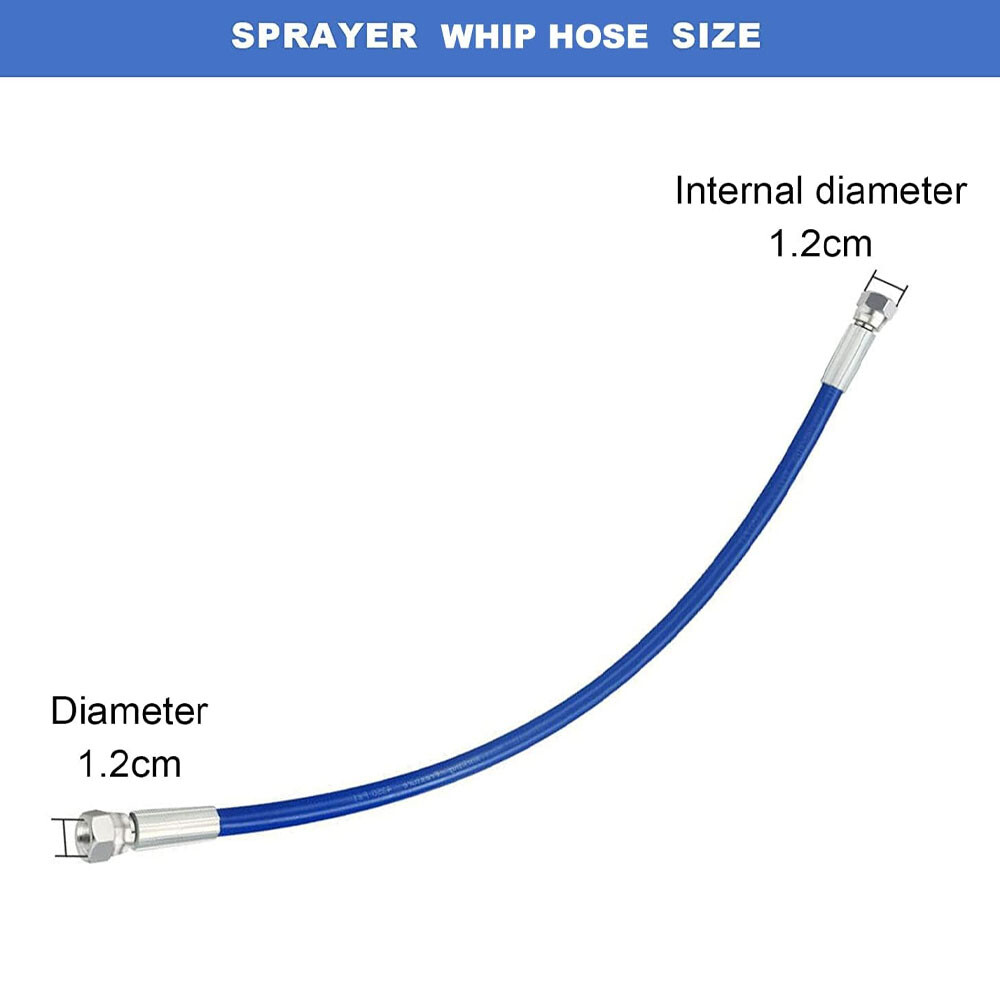 1/2/4 set 50cm Whip Hose Pipe for Airless Paint Sprayers Graco 390/395 / 490/495