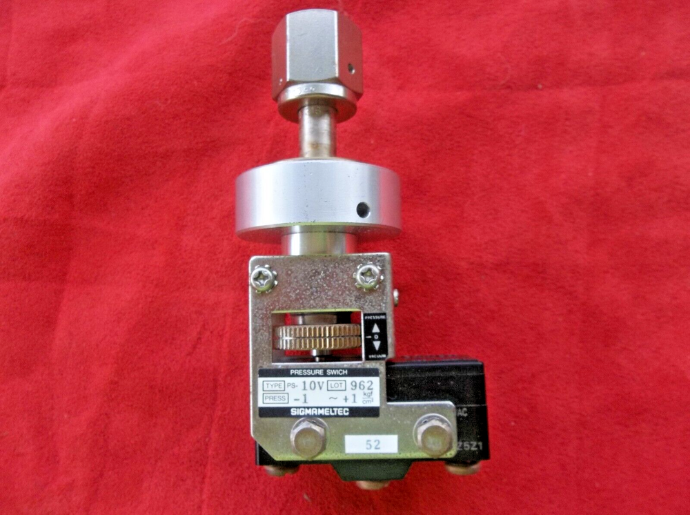 SIGMAMELTEC PS-10V PRESSURE SWITCH 9 21 4c