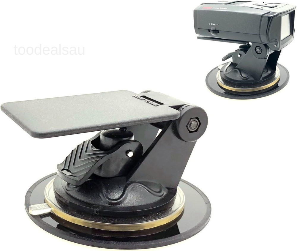 Universal Radar Detector Dashboard Windshield Suction Mount Black