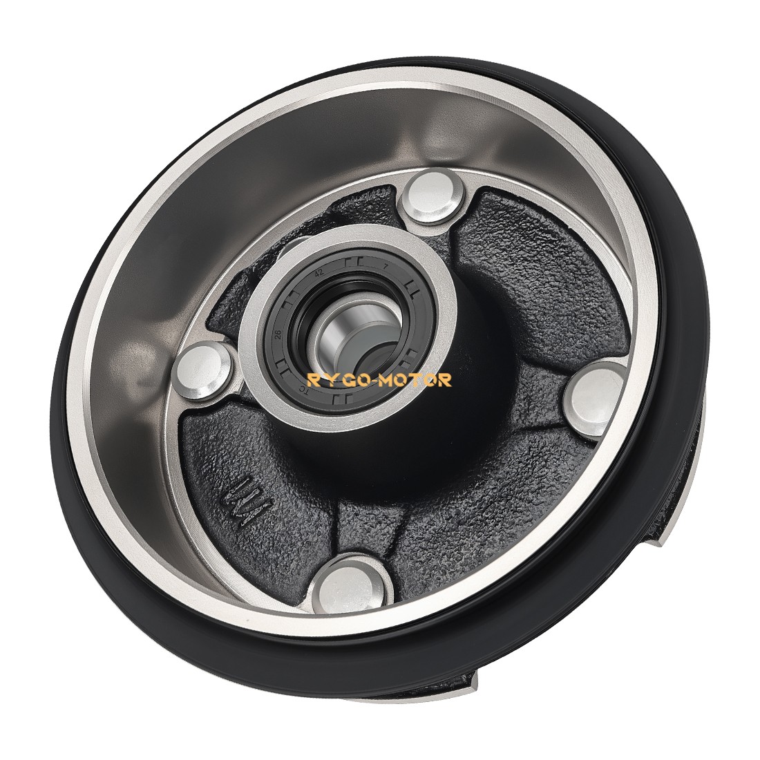 2PCS Front Brake Drum Hub for Honda TRX250 TRX250TM TRX250TE Recon 250 1997-2024