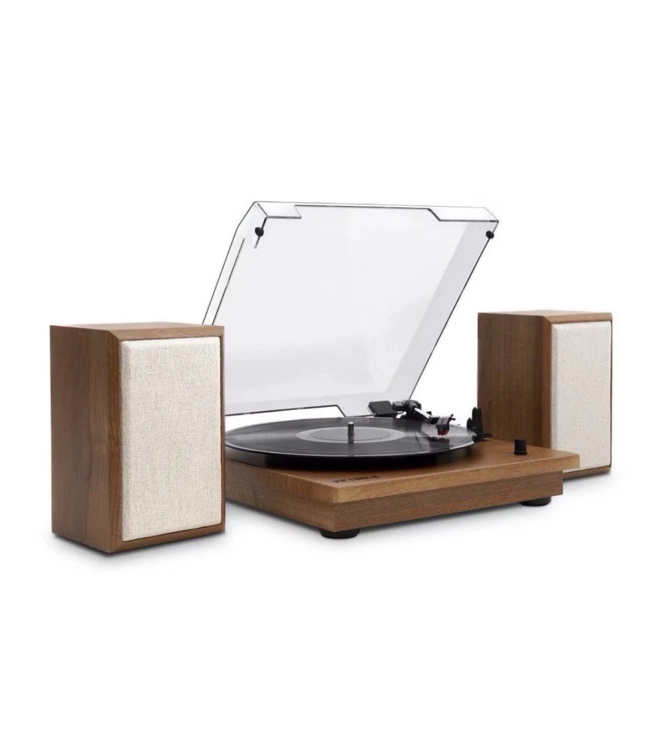Victrola The Kingfield Record Player Bluetooth Shelf System w Bookshelf Speakers