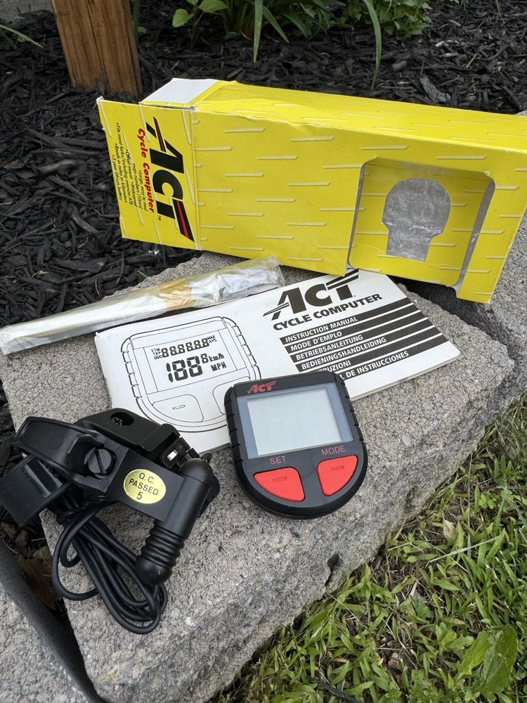 NOS Vintage ACT Cycle Computer  Bicycle Tracker