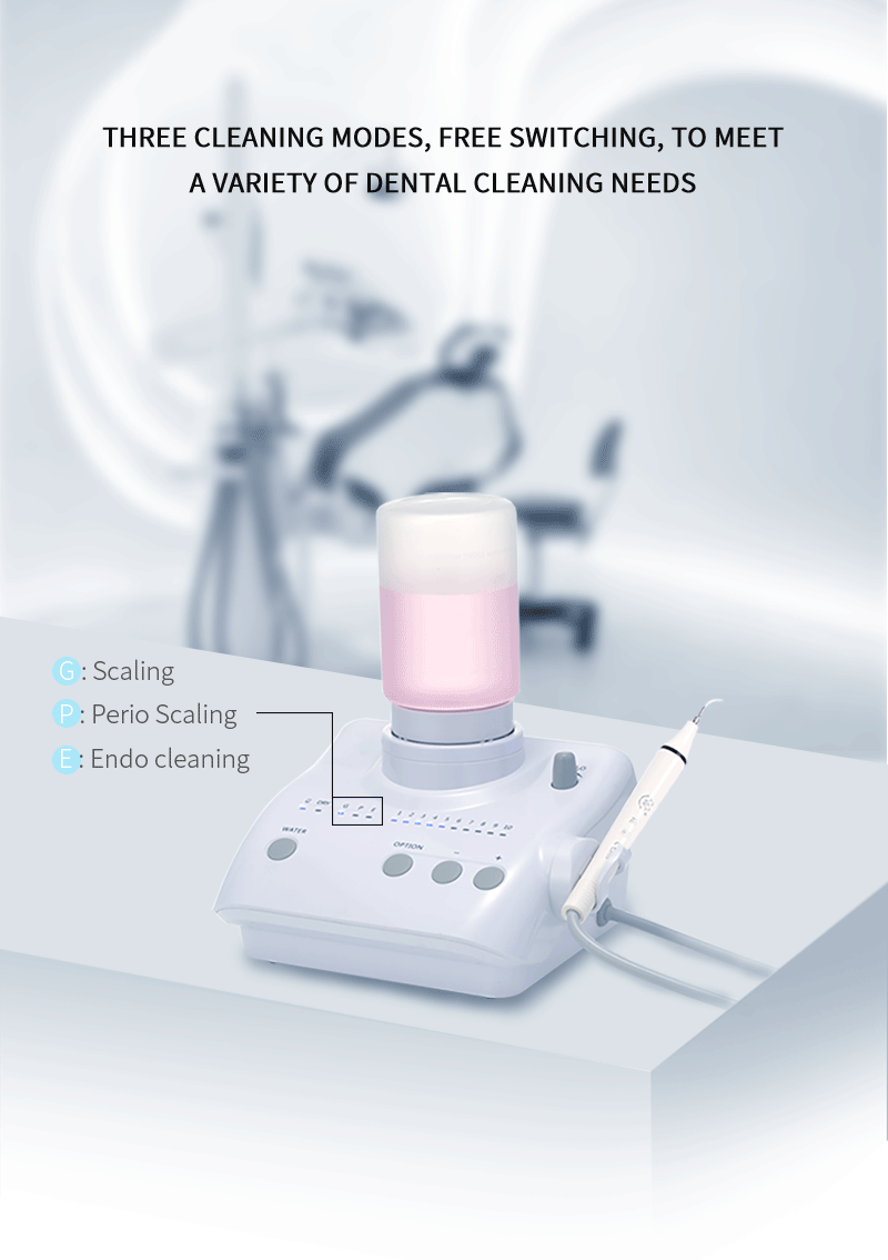 FDA Dental Scaler Ultrasonic Scaler Piezo for Cavitron EMS+Handpiece+2Bottles