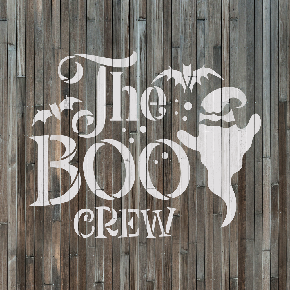 The Boo Crew Stencil - Reusable Stencils for DIY Projects