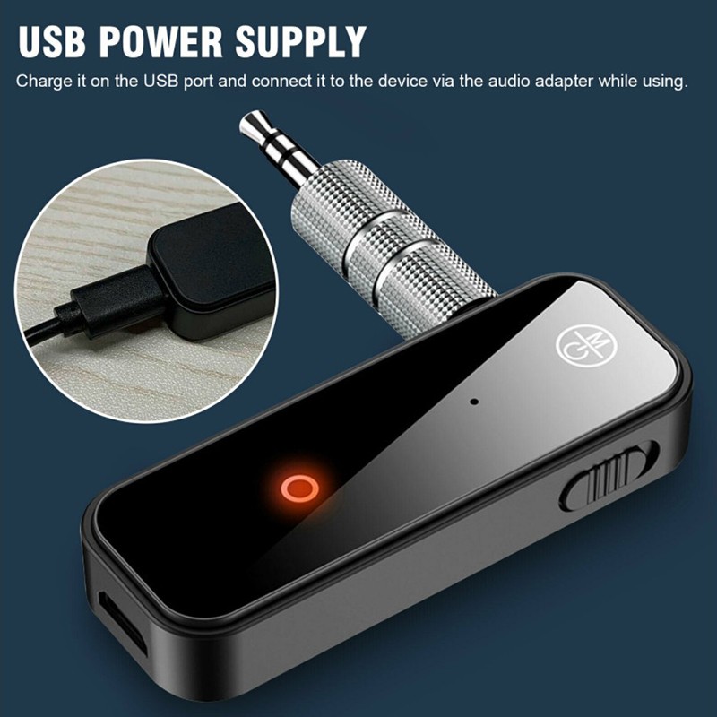 Car USB Wireless Bluetooth-Compatible5.0 Transmitter Receiver Audio Adapter