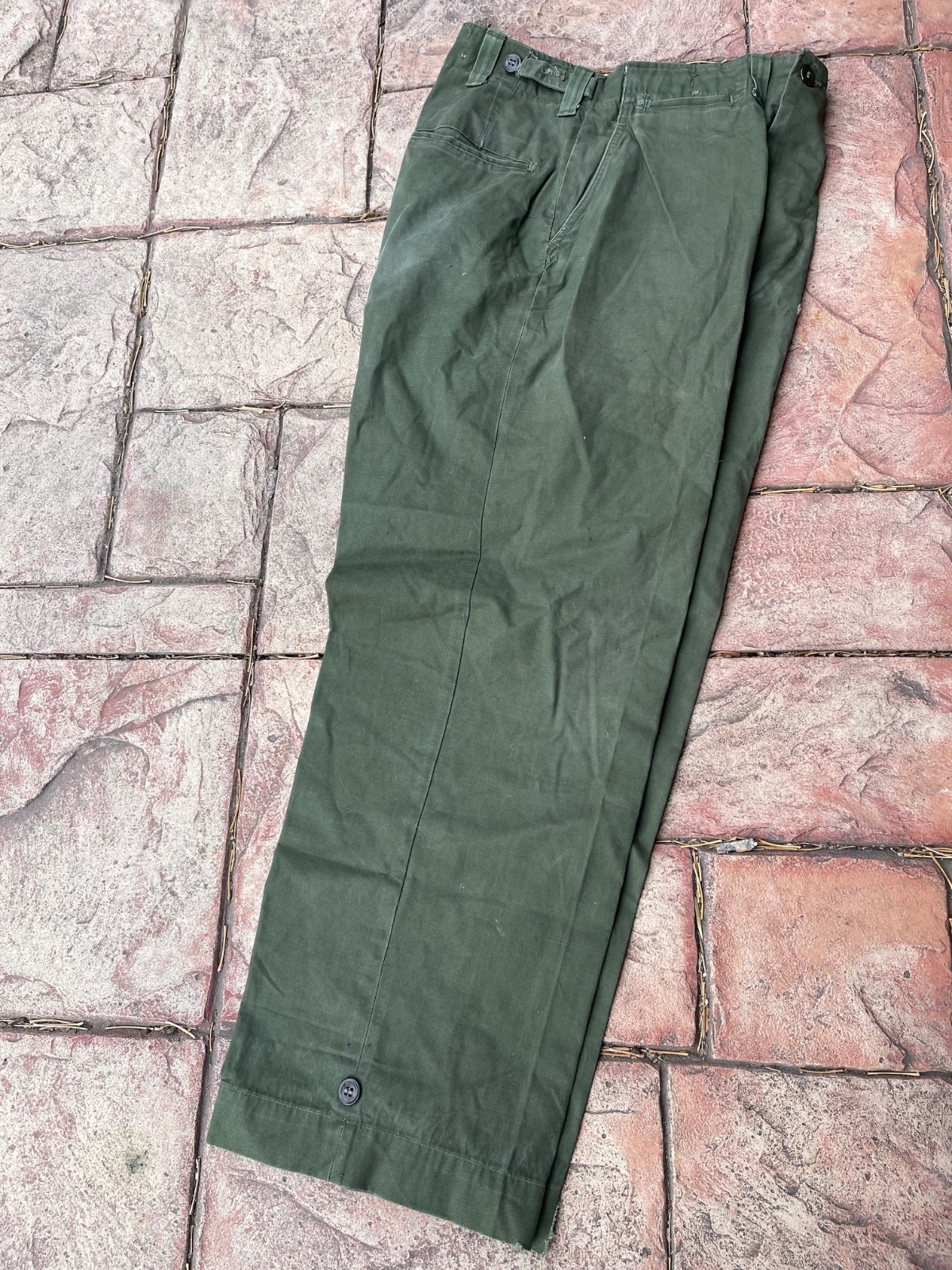 US Korean War M-1945 Field Combat Trousers. NOT M-1951. 30x30. Scarce.