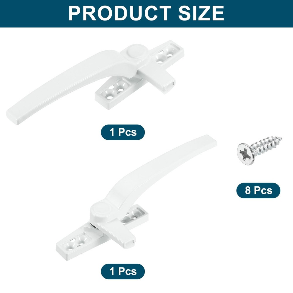 2 Pack Casement Window Locking Handle Grasp Grip Left and Right Hand