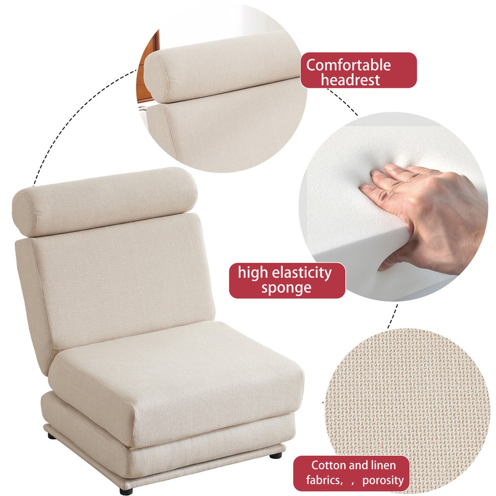 Convertible Sleeper Sofa Bed Floor Couch Single Sofa Chairs Folding Sofa Bed US