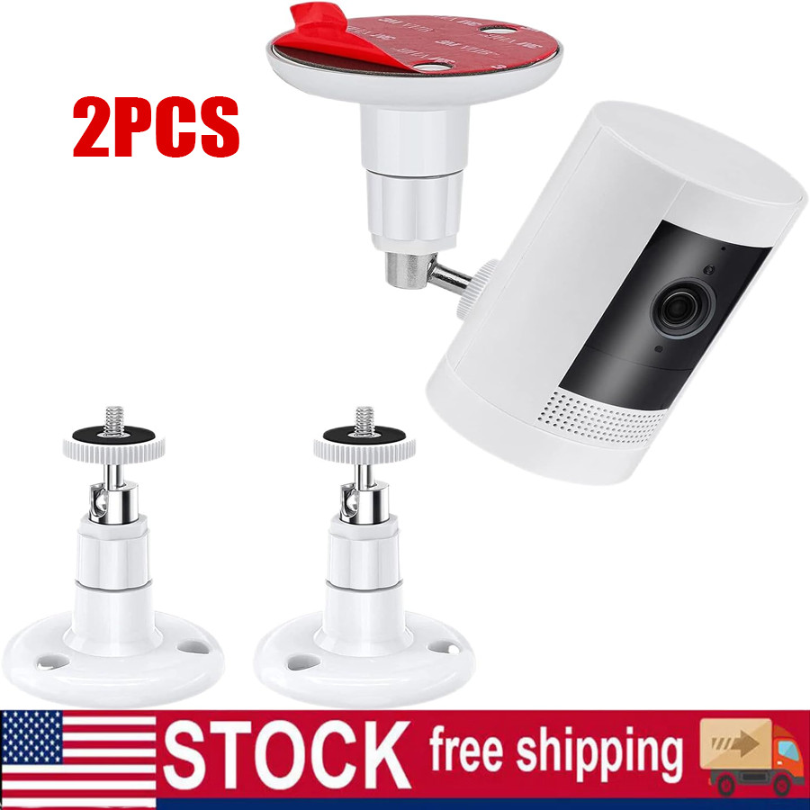 Wall Surveillance Camera Bracket, Indoor And Outdoor Rotatable Bracket 2pcs