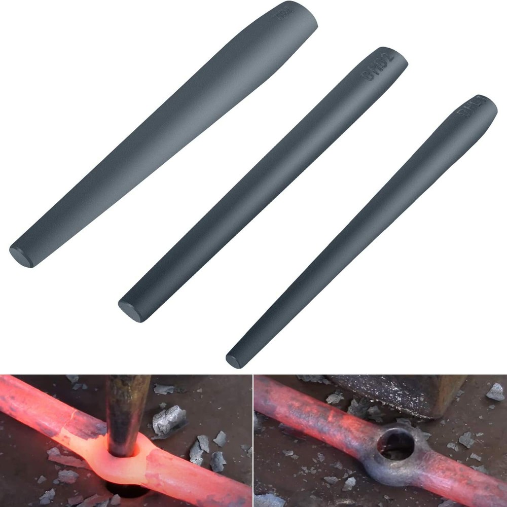 Blacksmith Knifemakers Tomahawk, Large Hammer and Mouse ax Drift Tool Set (3Pcs)