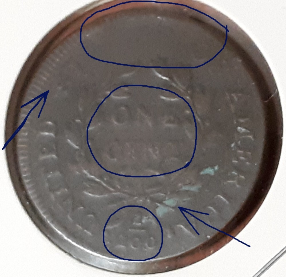 1798/7 Drape Bust Multiple Errors: 9/8 on Third Digit-Die Chips-Lamination (Rev)