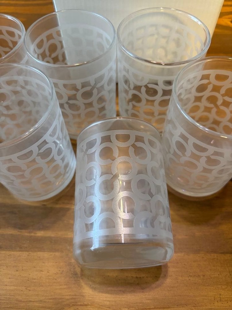 COACH Signature Glass 6 Set
