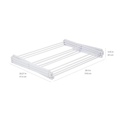 Amazon Basics Foldable Portable Clothes Drying Rack for Indoor Air Drying, Colla