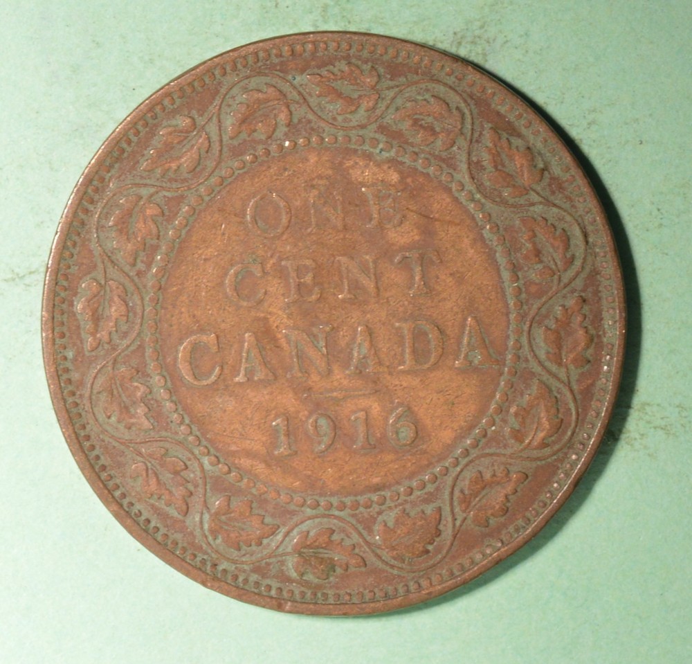 1916 - Canada Large Cent  - INV# X-219