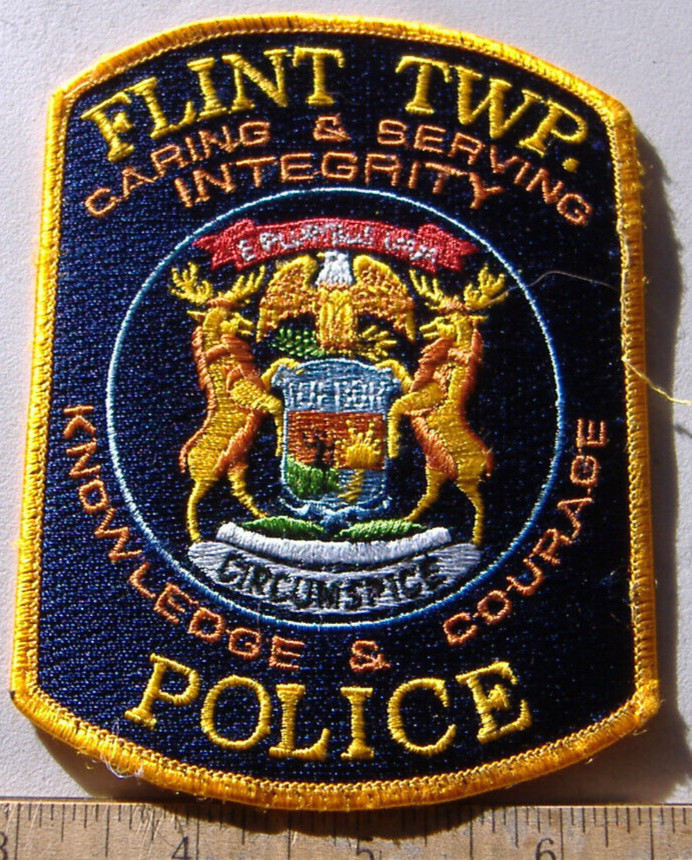 FLINT TWP  POLICE  MICHIGAN   FABRIC   PATCH