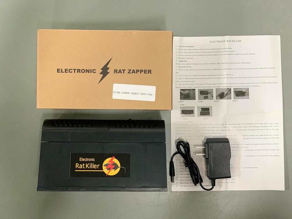 Automatic Electric Mouse Trap Box High Voltage Rodent Killer for Home