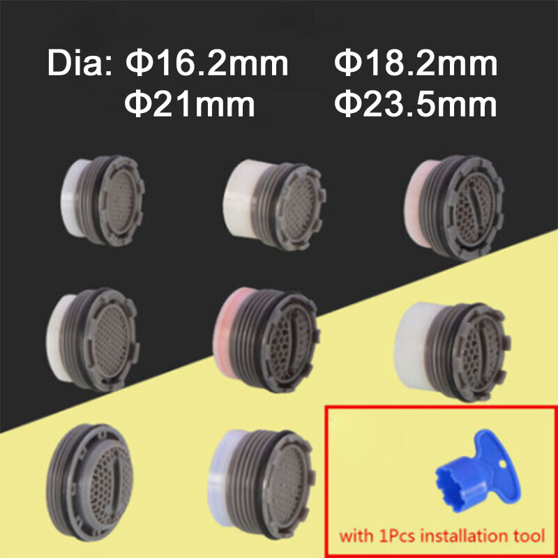 Replacement Tap Aerator Plastic Water Saving Insert 16-24mm for Kitchen Bathroom