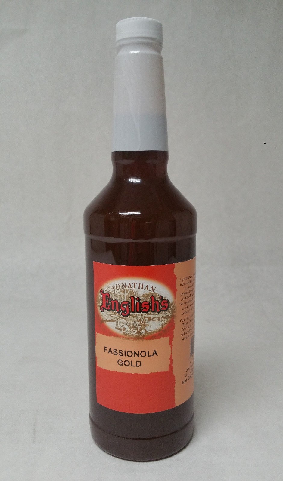Jonathan English FASSIONOLA GOLD Original Tropical Tiki Drink Mixer Syrup