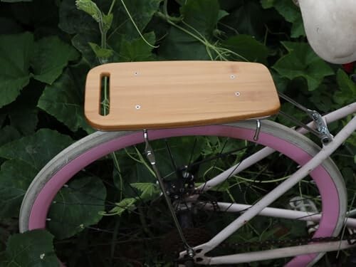 Bamboo bicycle rear rack