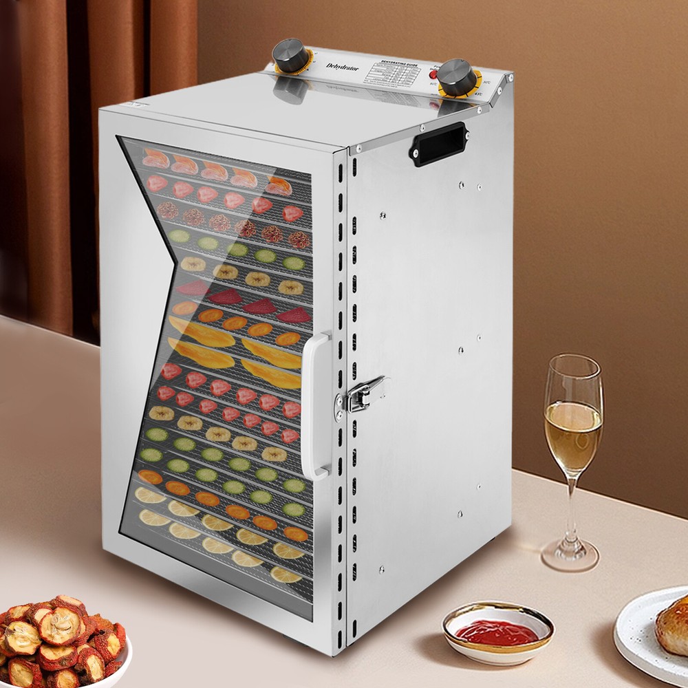 18-Tray Food Dehydrator Machine Adjustable Temperature for Jerky/Fruit/Vegetable