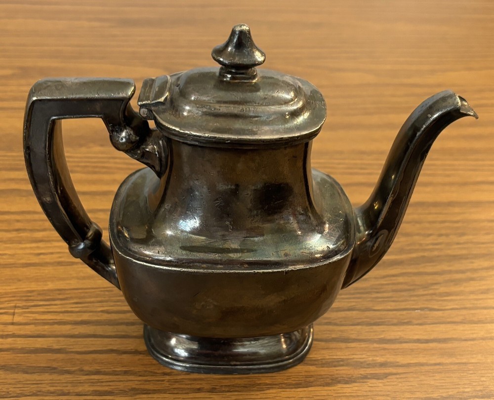 UPRR Reed & Barton Silver Plated Tea Pot Art Deco Railroad c. 1930-40s