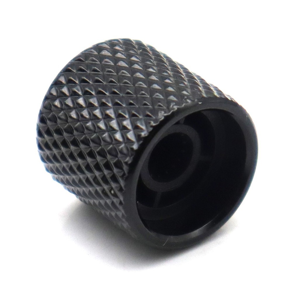 3Pcs Metal Flat Top Volume/Tone Guitar Knobs 6MM Shaft Guitar Knobs Black