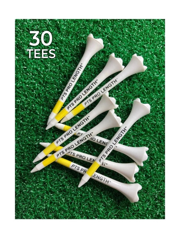Pride Performance Professional Tee System Plastic Golf Tees (30 Count) , Yell...