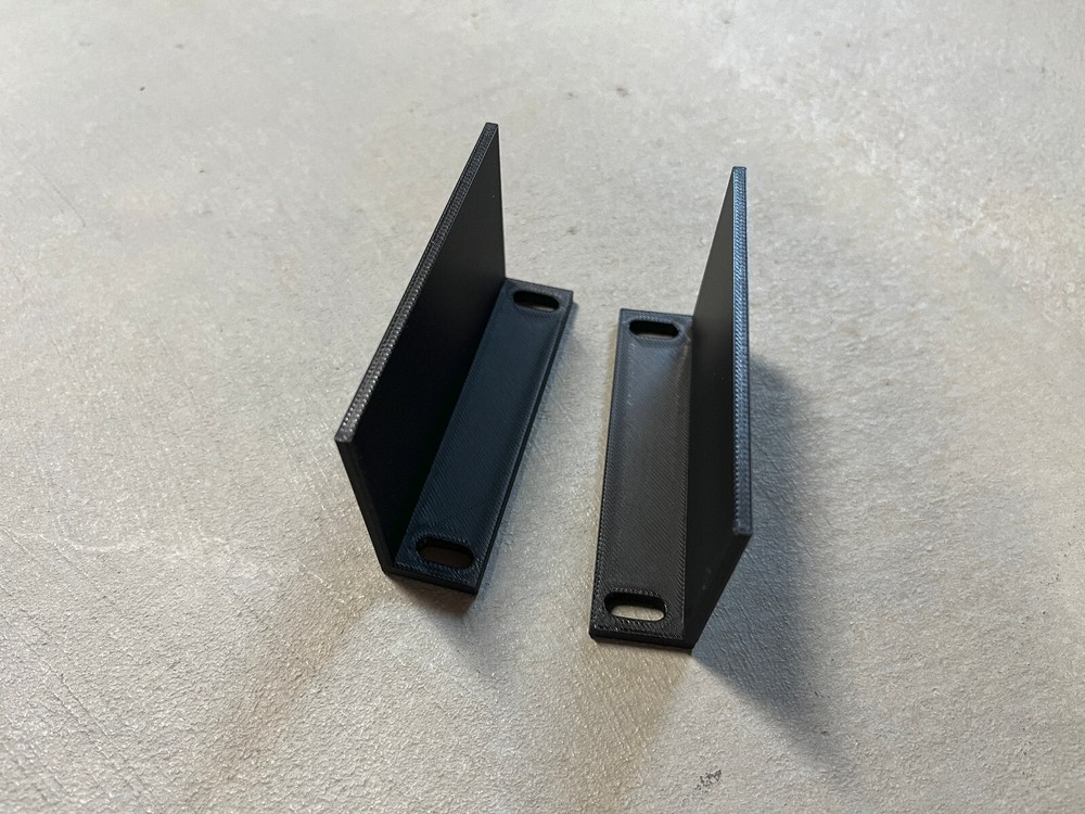 2 Pack - 2U 19" Network Rack Bracket Ears Universal Mount - 3D Printed