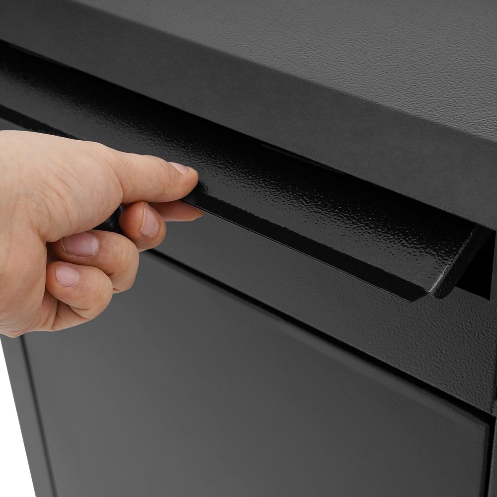 Wall-Mounted Parcel Drop Box, Package Delivery Box, Large Mail Box with Key Lock