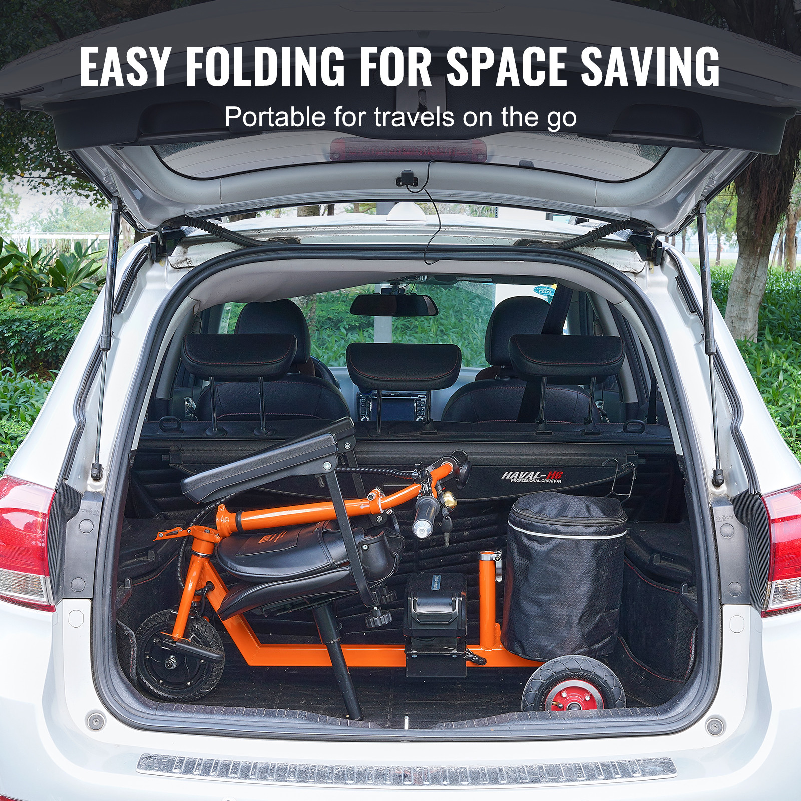 Portable 3 Wheel Mobility Scooter for Seniors 12 Mile Range Max 330LBS