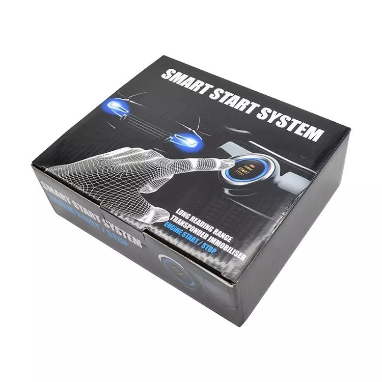 Smart pke keyless go car alarm system remote starter push start button auto lock