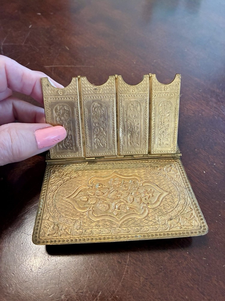 Antique Folding Needle Case Dated 1869 William Lewis Redditch