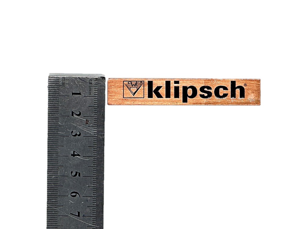 [New] Klipsch Badge Logo Emblem-Solid Copper Look, Pair for Speakers