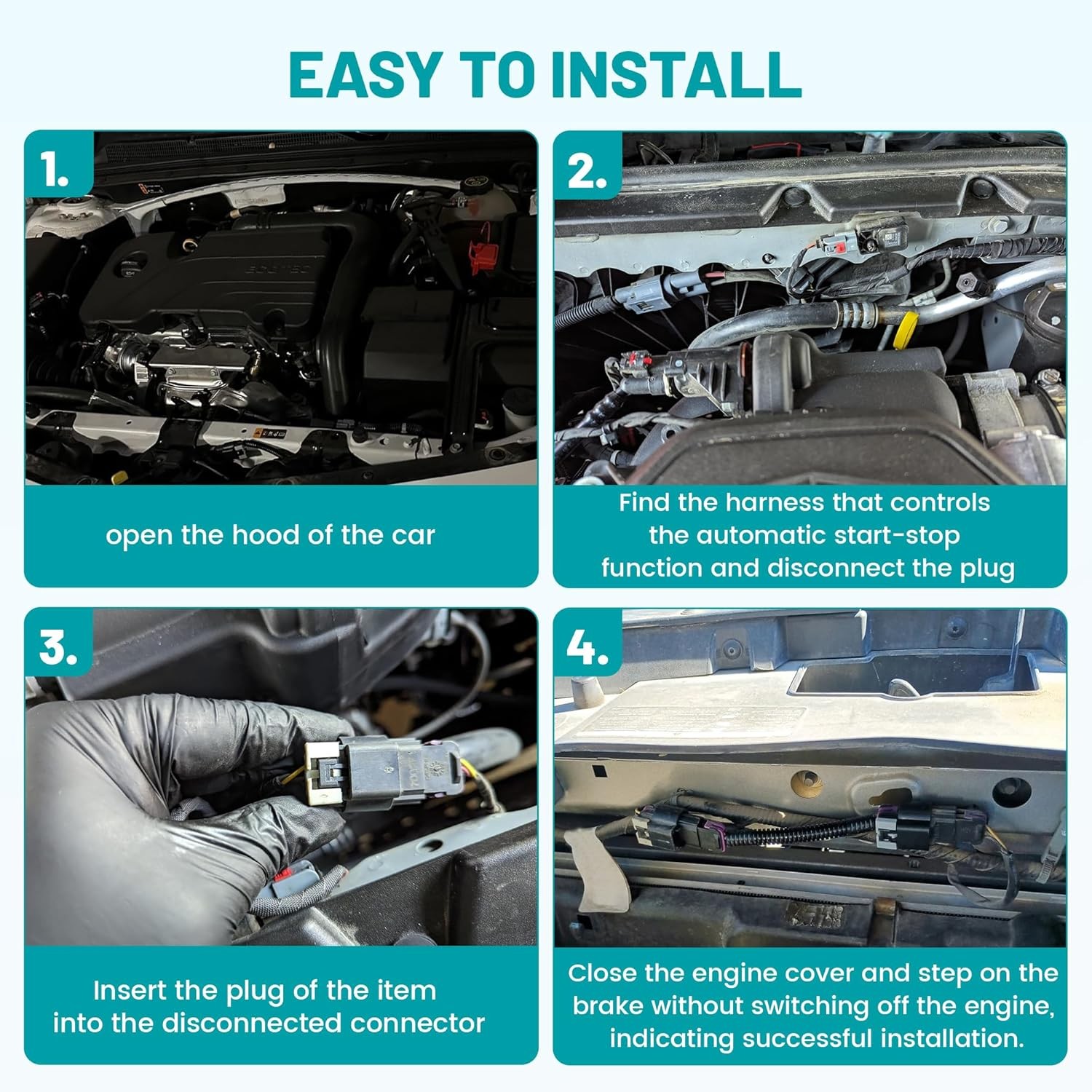 Auto Start Stop Harness Disable/Delete/Eliminator For Chevy Equinox Malibu Cruze