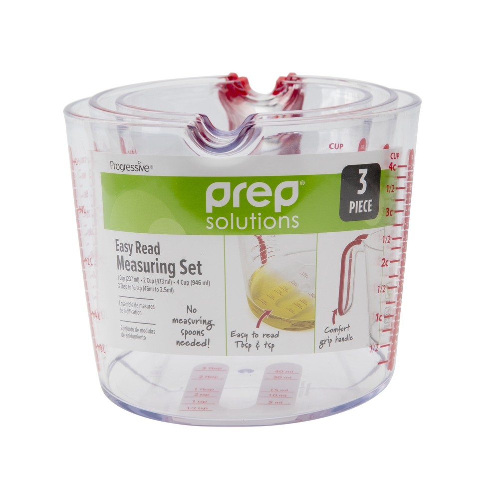 PrepSolutions 3 Piece Liquid Measuring Cup Set,NEW PRODUCT EXPLOSION