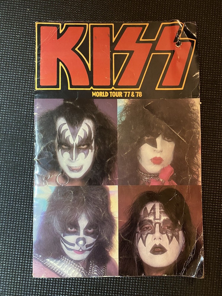 KISS '77 & '78 WORLD TOUR Concert Program - One Owner Has Damage - See Photos