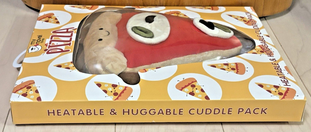 NIB Pizza Shaped My Novel Things Heatable &Huggable Cuddle Pack: Hot/Cold Pack