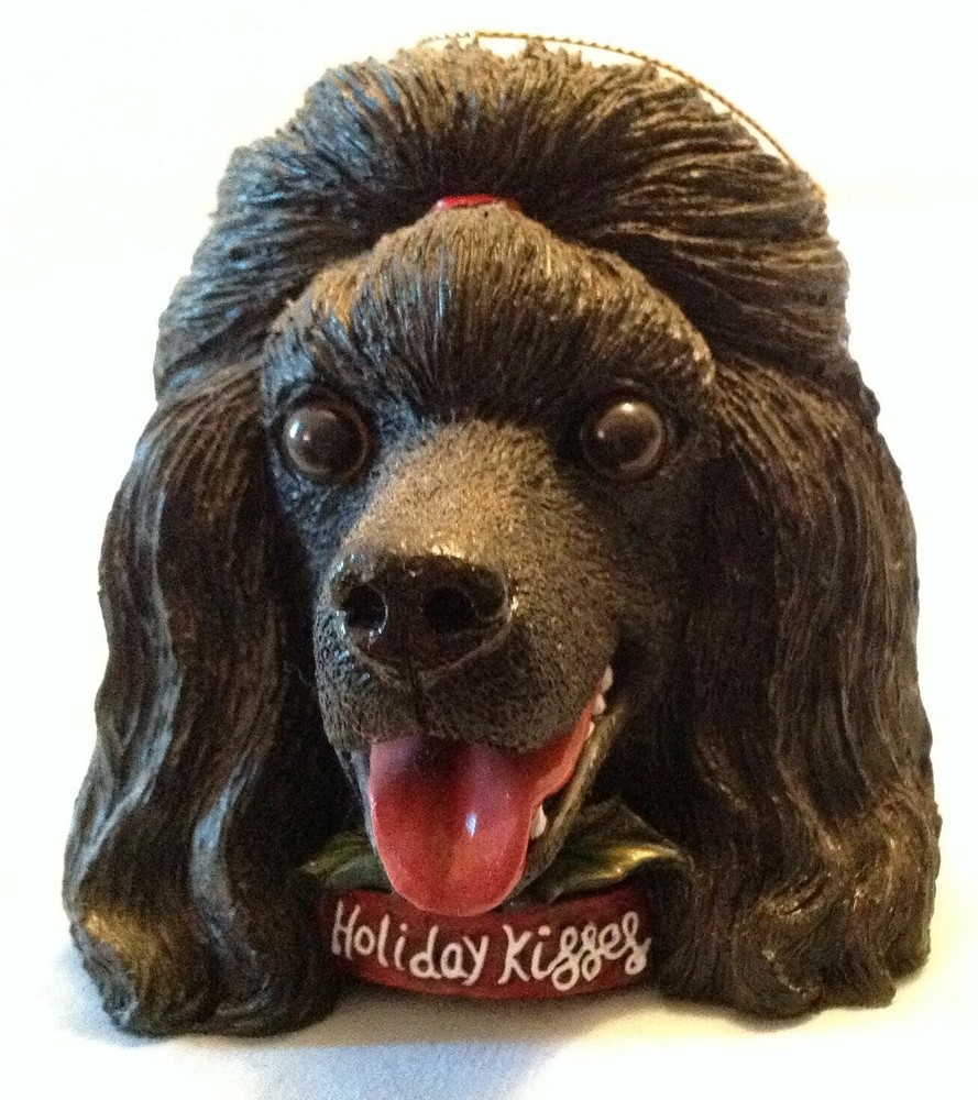 Poodle head X-mas ornament