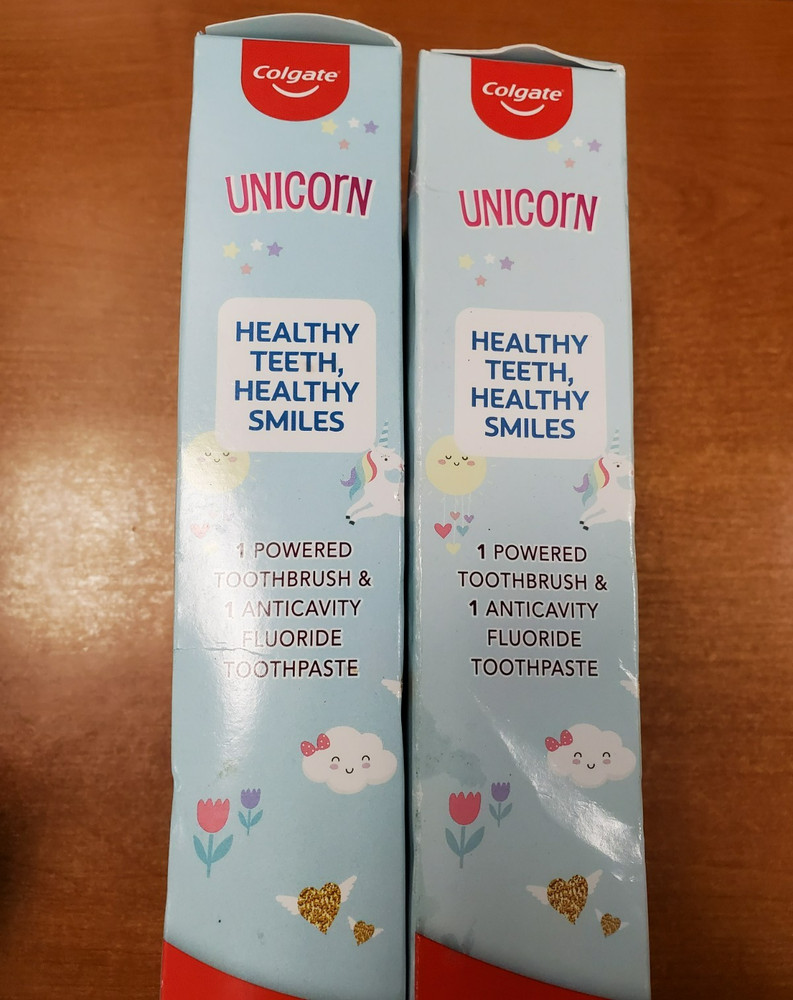 2 Sets: Colgate Unicorn Set Electric Toothbrush/Toothpaste Exp. 6/30/26 - E5D