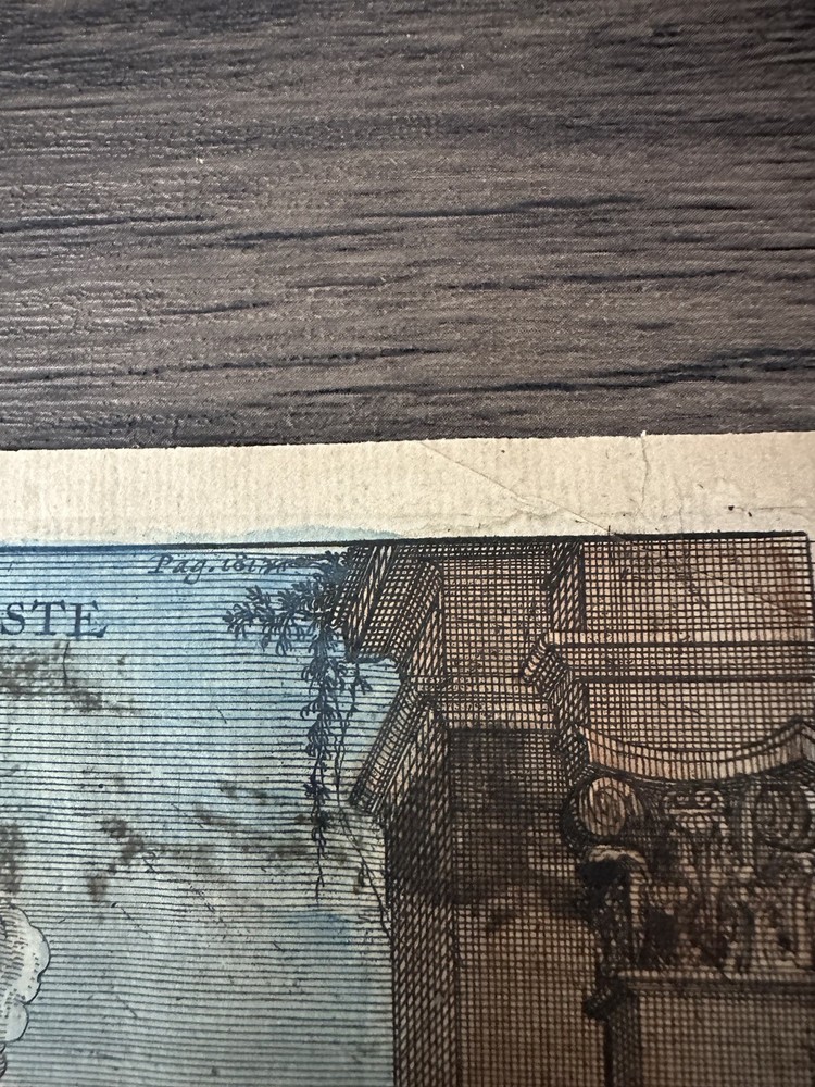 GLOBE CELESTE 1701 HAND COLORED ENGRAVING MAP
