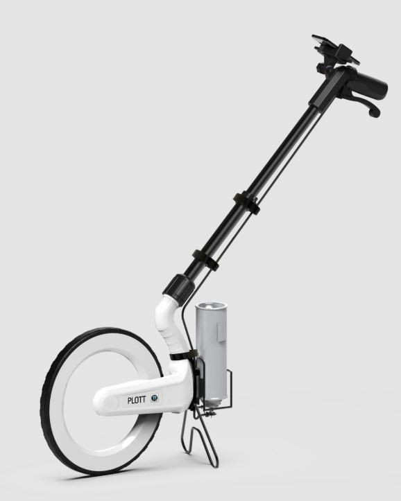 Plott Carta Smart Bluetooth Digital Measuring Wheel - WITH PAINT ATTACHMENT