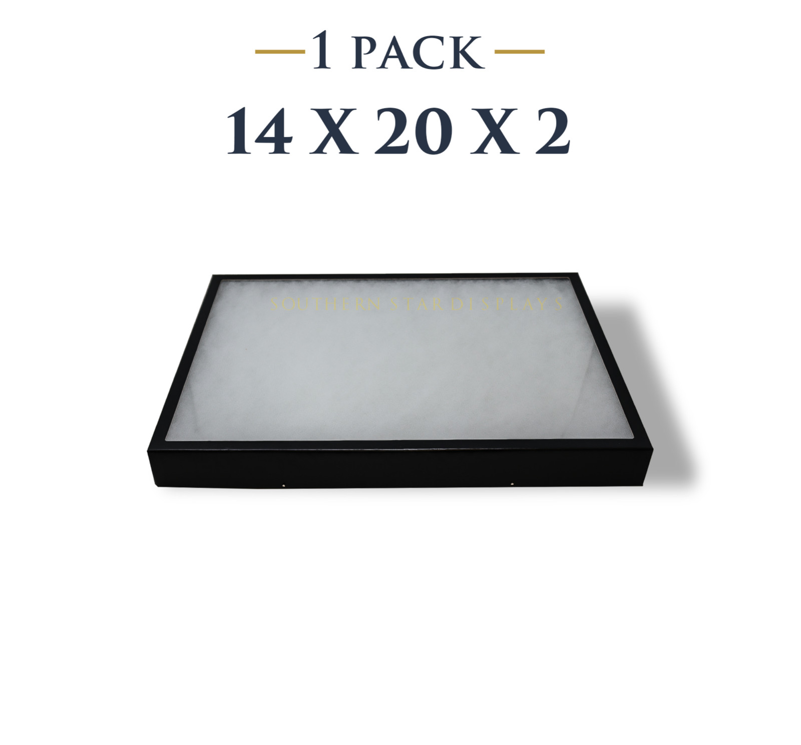 14 x 20 x 2 Riker Display Case Box for Collectibles Jewelry Arrowheads & More