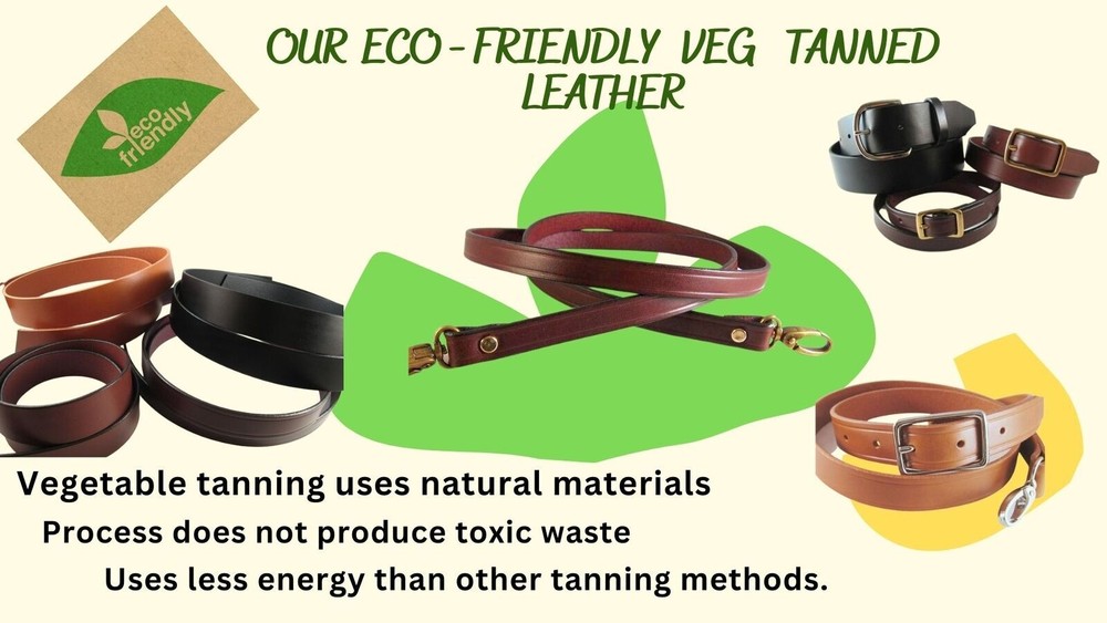 1" Adjustable Cowhide Leather Bag Strap Handle Extenders Extensions 4 colors