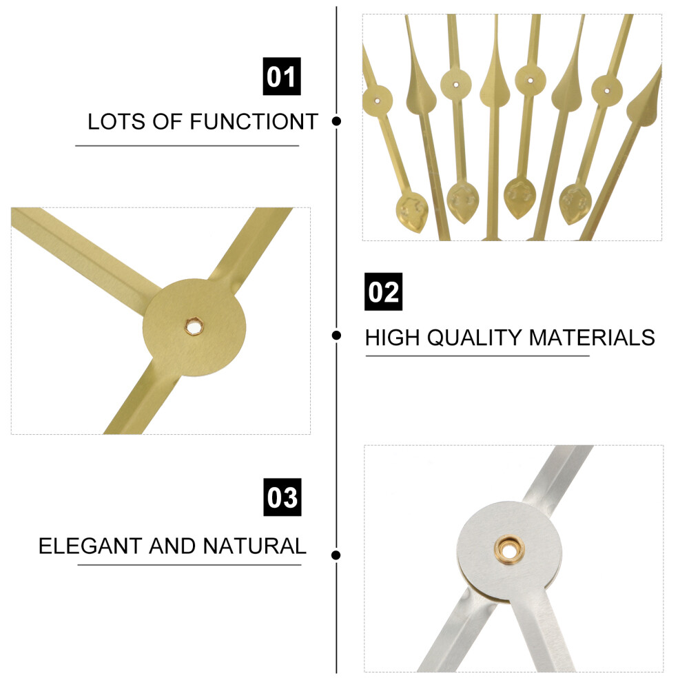 4pcs Mute Clock Hands Replaceable Clock Parts Precision Quartz Clock Hands