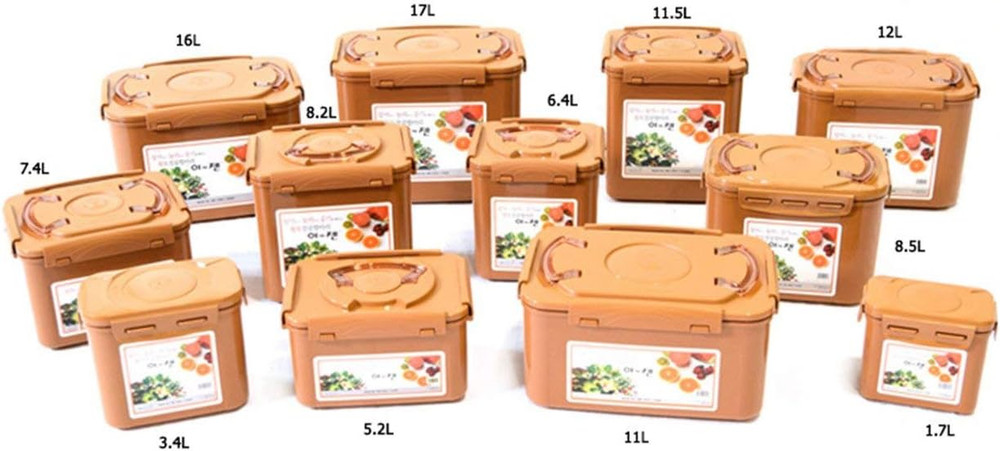 Premium Kimchi, Sauerkraut Container Probiotic Fermentation with Inner Vacuum Li