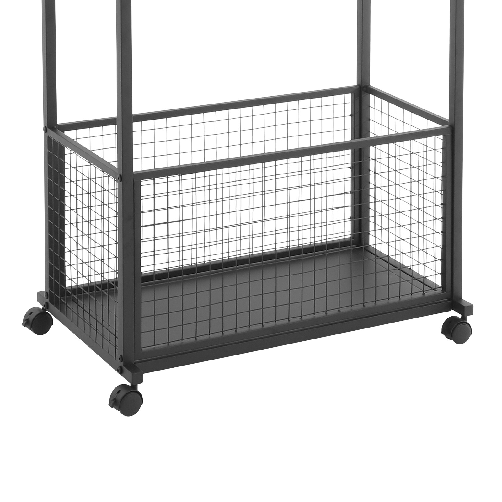 16-Tier Double-Sided Ribbon Holder Organizer Rack Ribbon Storage Holder W/ Wheel